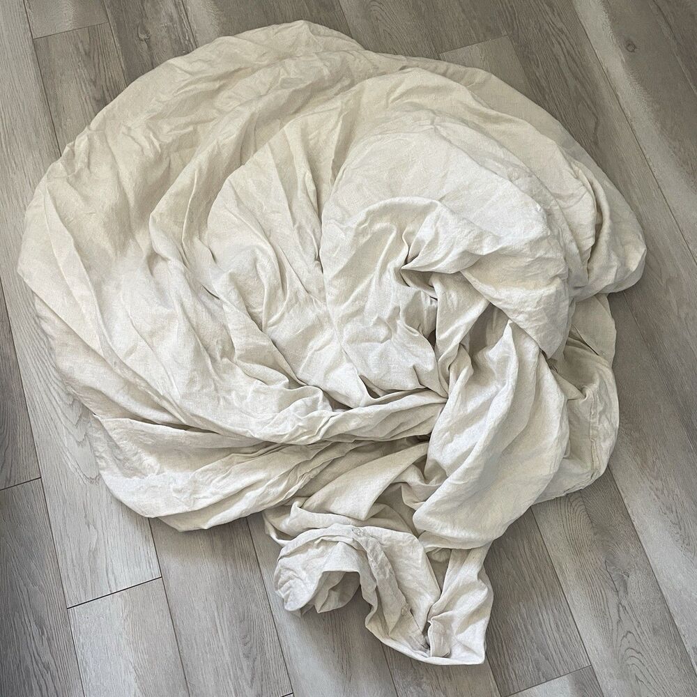 Simple&Opulence Duvet Cover linen Cream (king) natural minimalist bedding
